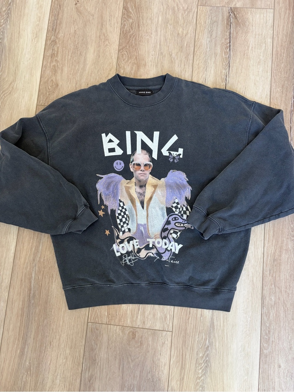 Anine Bing x Elton John Harvey Crewneck